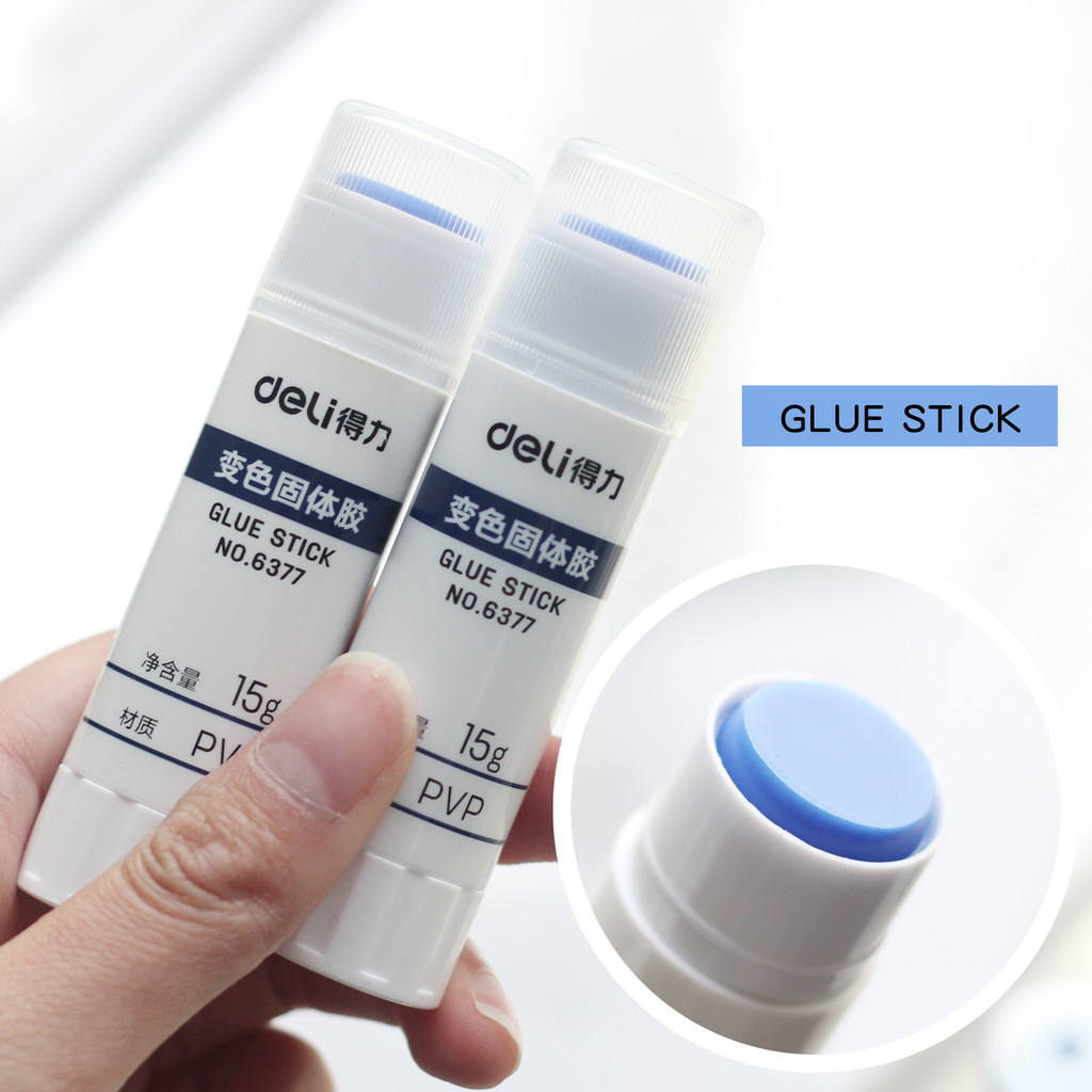 

15g Blue Color Solid Glue Stick PVP color-changing Glue Stick for Student Stationery Solid Glue High Viscosity School Supplies
