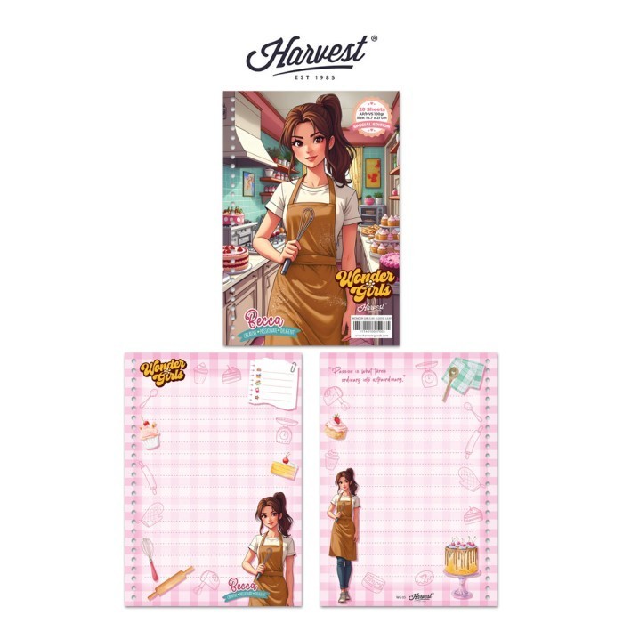 

COD Loose Leaf / Kertas Binder Harvest A5 Wonder Girls - Becca