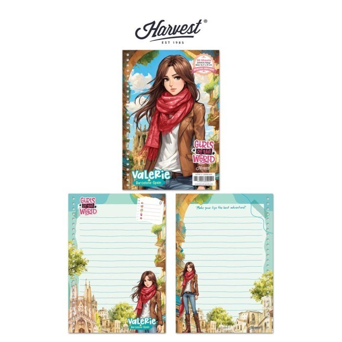 

COD Loose Leaf / Kertas Binder Harvest A5 Girls of The World #2 - Barcelona