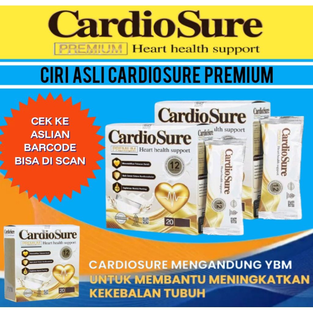 

Cardiosure Premium ® Susu Hipertensi Kolestrol Jantung Asam Urat