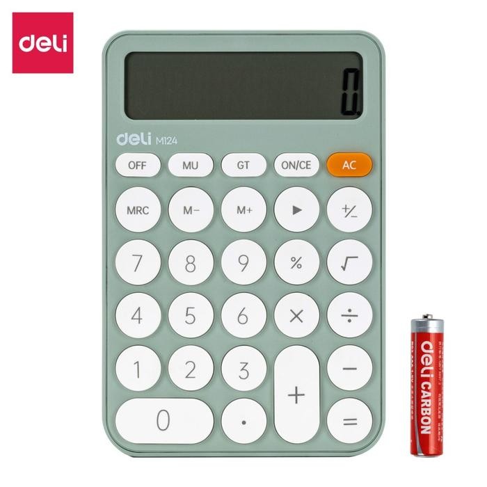 

⪩ PROMO⪨Limited Stok [kuyamol] Deli Calculator / Kalkulator Portable Garansi 5 Tahun Warna Pastel EM124 - EM124-blue