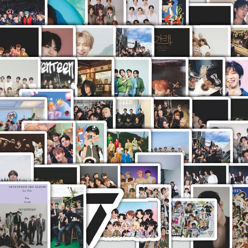 

Stiker Cutting Pack Stiker Boy Group Seventeen Isi 100Pcs Series Aesthetic Lucu Keren Untuk Koper Bahan Vynil