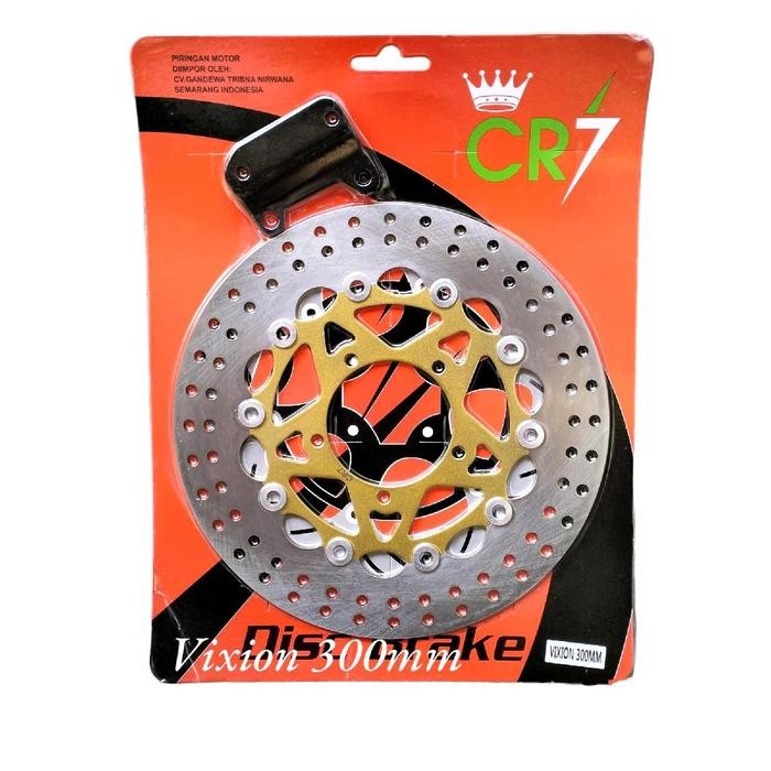 PROMO Piringan Disc Cakram Depan Variasi Model PSM 300mm Vixion Old New pnp - bulat Gold CR7, Vixion