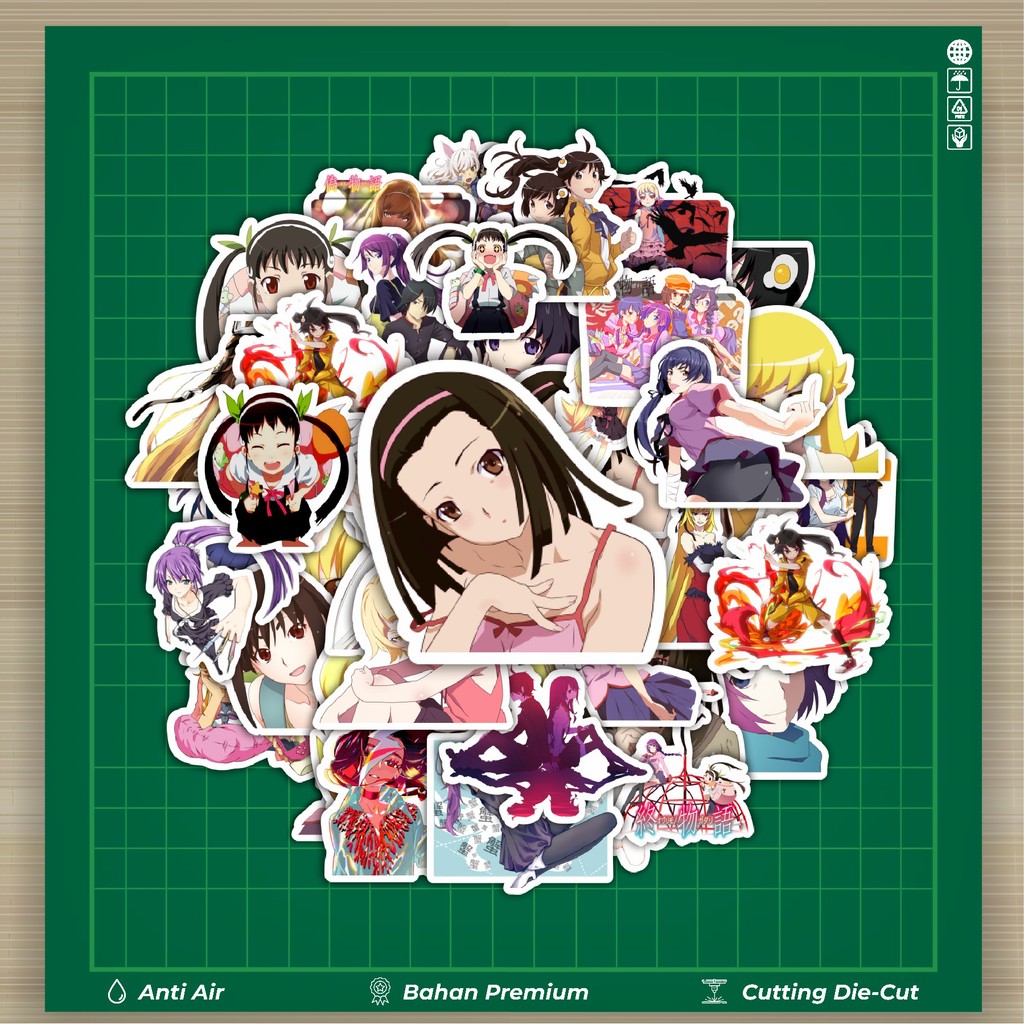 

HOT 50 PCS STIKER Stiker Game Series Monogatari Karakter Mix 4 Stiker Fashion Cars Decal Dingin Kartu Album Custom Vinyl Anti Air- Sticker Aesthetic Buku Journal Koper Casing HP Tablet Laptop Helm Motor Botol Minum