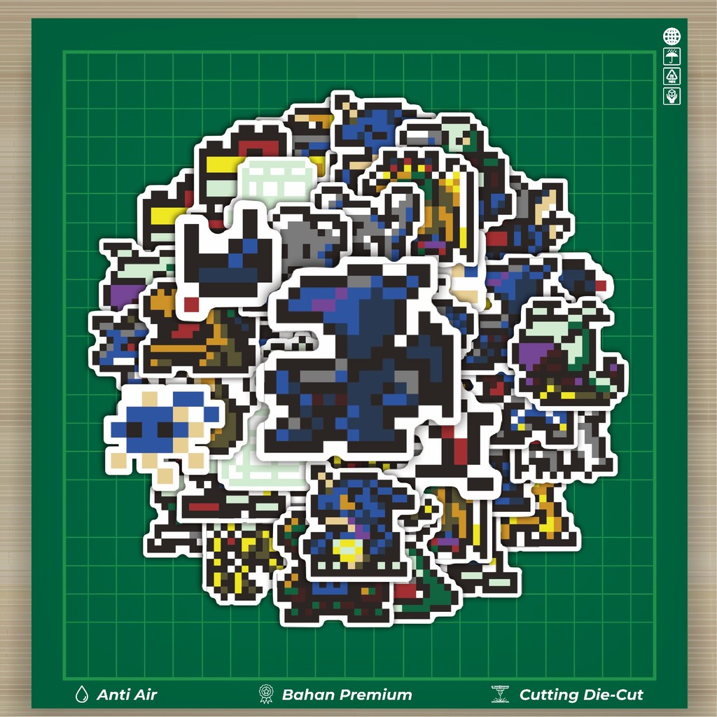 

HOT 50 PCS STIKER Stiker Pixel Digimon V13 Stiker Fashion Cars Decal Dingin Kartu Album Custom Vinyl Anti Air- Sticker Aesthetic Buku Journal Koper Casing HP Tablet Laptop Helm Motor Botol Minum