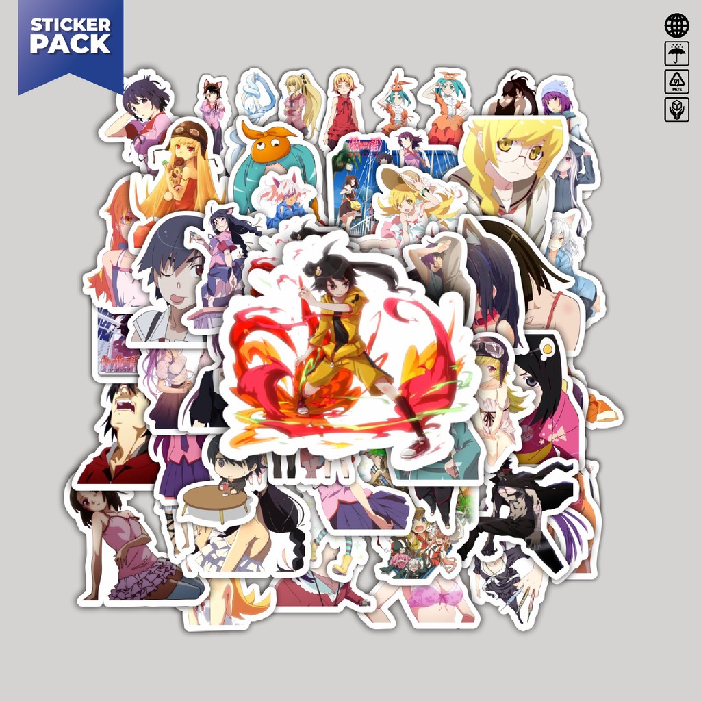 

[100PCS]Stiker Pack Stiker Game Series Monogatari Karakter Mix 5 Aesthetic Vinyl Anti Air Dekorasi Sticker Laptop Buku Journal Koper Helm Casing HP Gitar Helm Skateboard