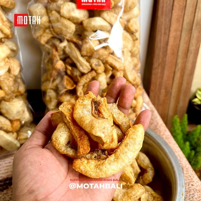

Cemilan Kerupuk Babi Khas Bali 1/2kg / Kulit Rambak Babi / Kulit Kriuk Babi Crispy / Cemilan Babi Khas Bali MOTAH BALI
