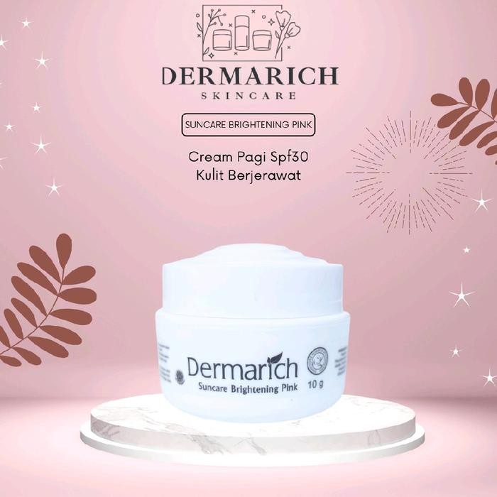 Dermarich Suncare Brightening Pink/ krim  Mencerahkan Wajah/krim Pagi