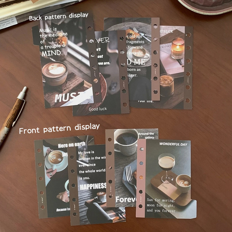 

Kawaii Korean A7/M5 Bookmark Cute Planner Refill Filler Paper Index Pages Notebook Binder Dividers School Girls' Stationery