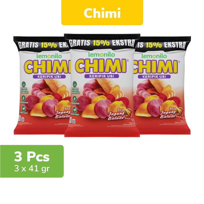 

Emama.store 3 Pcs Lemonilo Chimi Ubi Jagung Balado 41g
