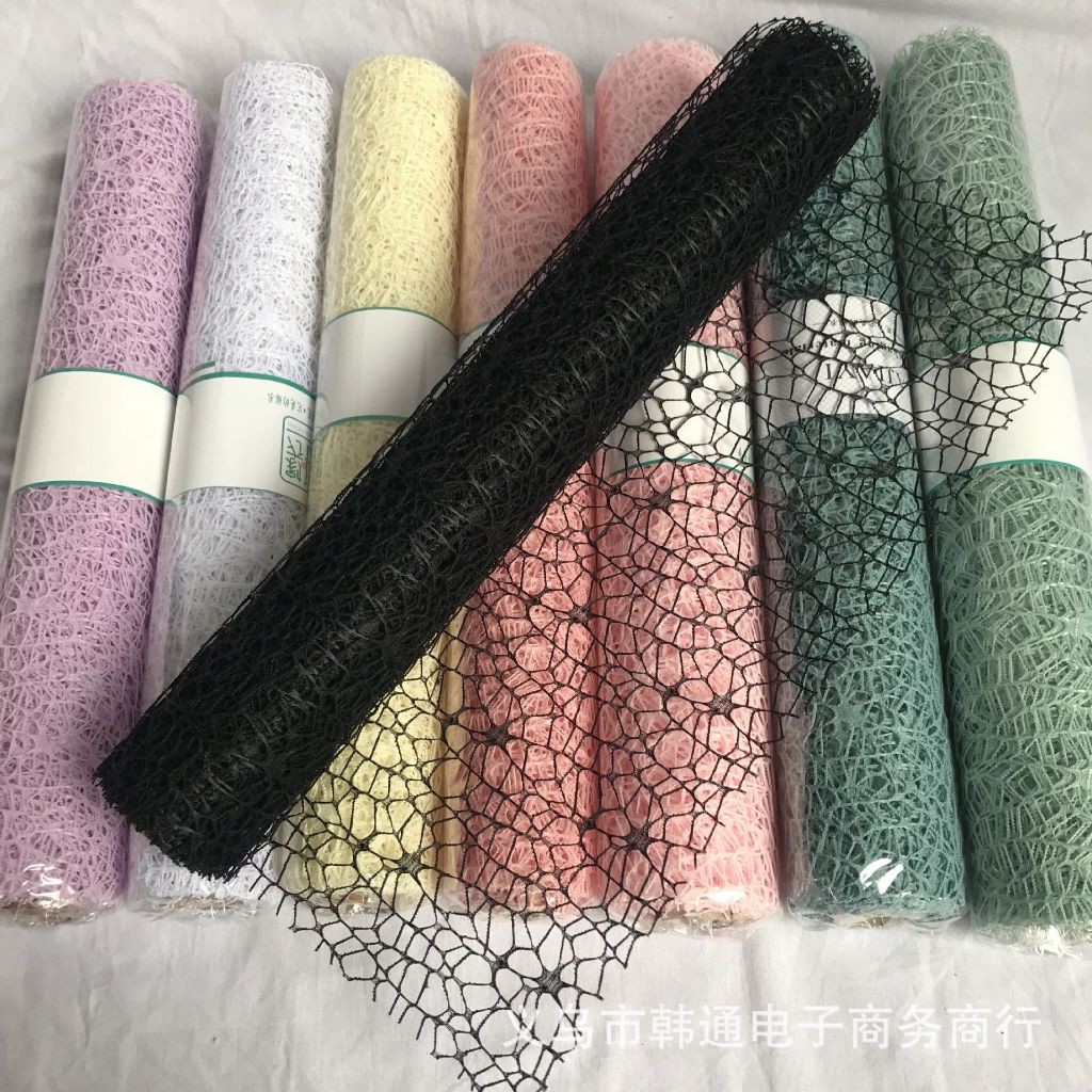 

[ 1 ROLL ] Flower Wrapping Buket Spider Mash Korean Wrapping Jaring Roll Buket Bunga Roll ROLL10