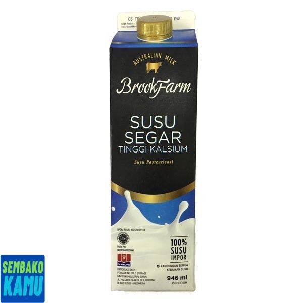 

Brookfarm Fresh Milk High Cal Plain 946 ml - Susu