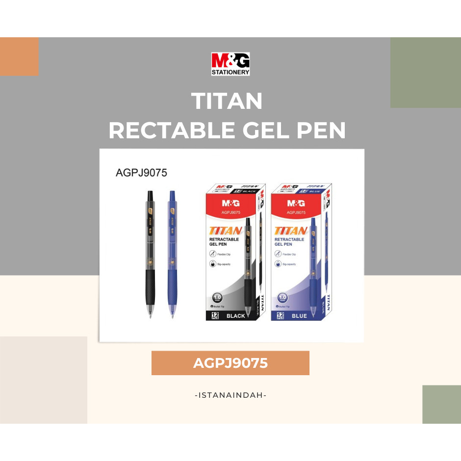 

M&G TITAN RETRACTABLE GEL PEN 1.0mm AGPJ9075