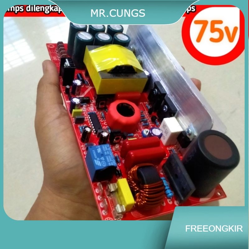 Power Supply Psu Smps HB ocp 20a Daya 2500watt ct 75volt halfbridge trafo suplay audio sound amplifi