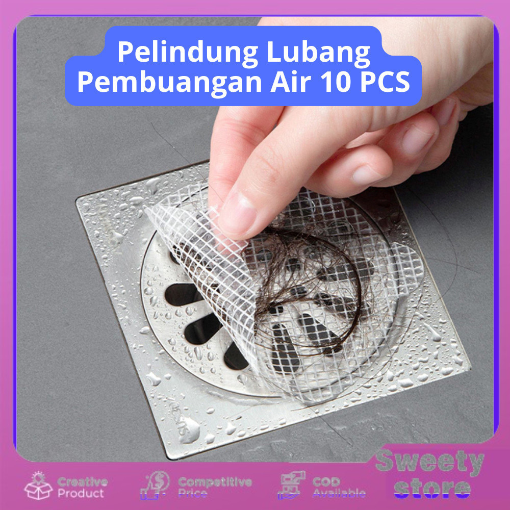 10pcs Saringan Penutup Lubang Kamar Mandi Saringan Lubang Air Kamar Mandi Anti Kecoa Anti Mampet