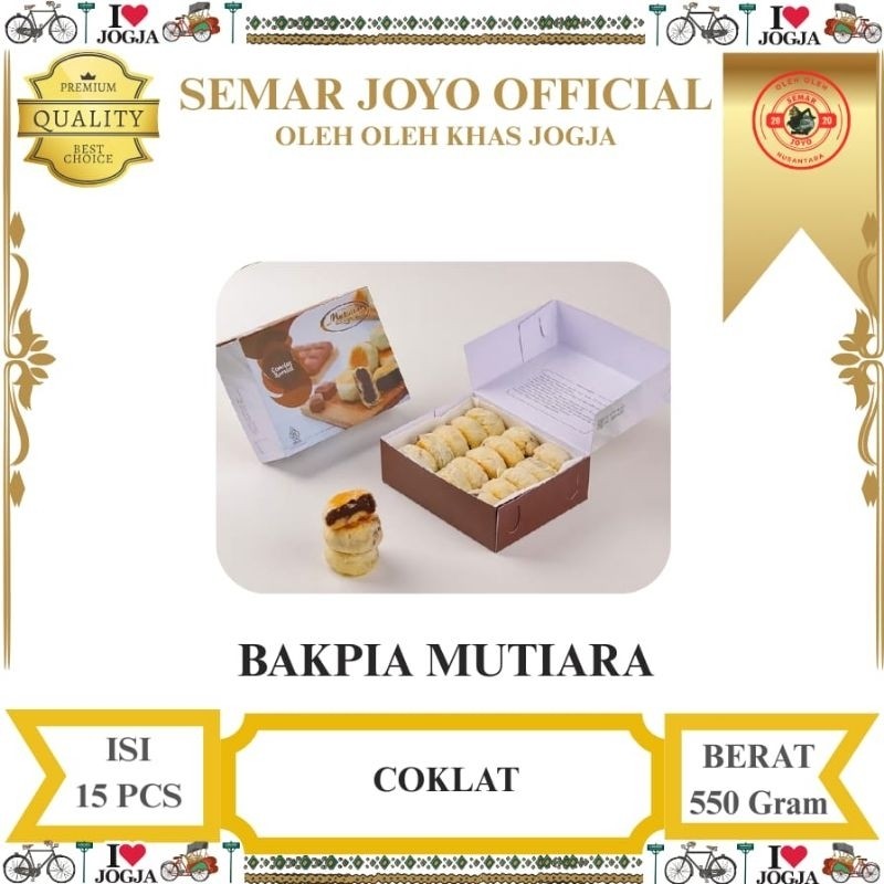 

Bakpia Mutiara Khas Jogja Isi 15, Kulit Lembut Renyah