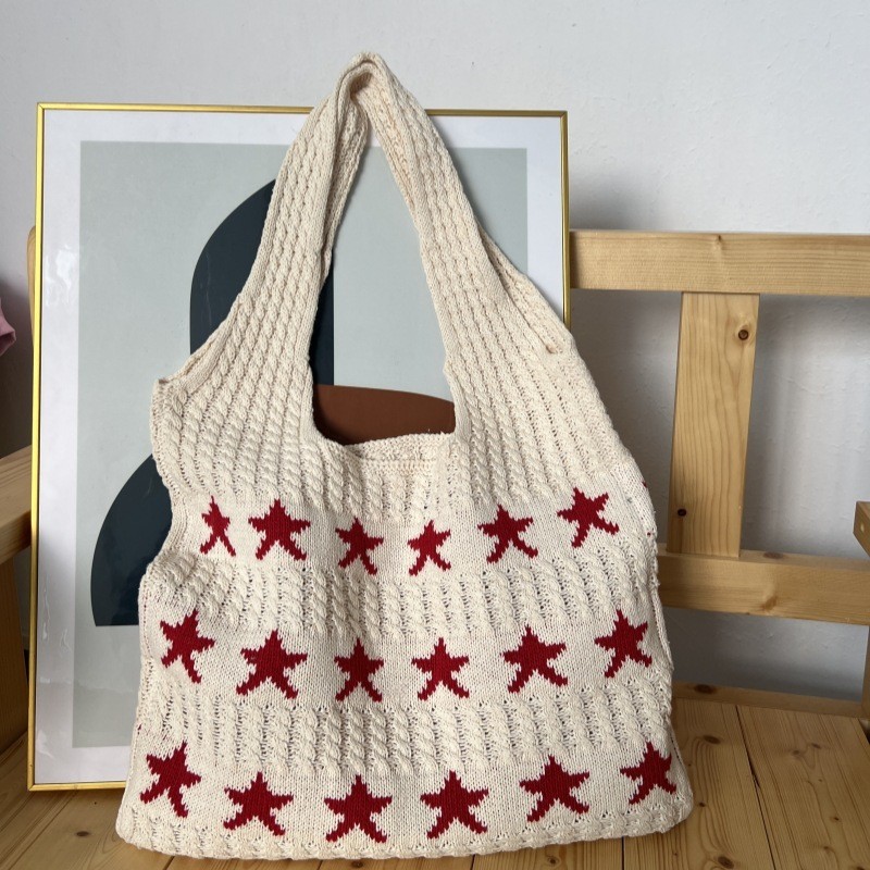 Tas Rajut wanita tenunan jerami Tas jinjing Tas pantai bali tote bag shoulder bag straw net bag