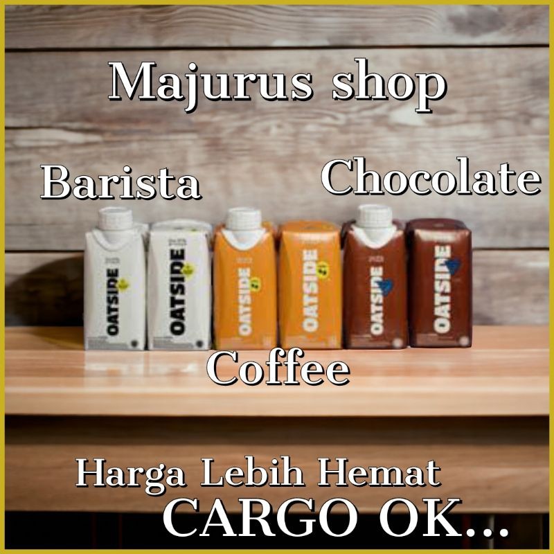 

SALE CARGO-OATSIDE 200ml (1 Dus Isi 24) Straw Oat Milk | Susu Oat Barista Blend | Coklat | Coffee