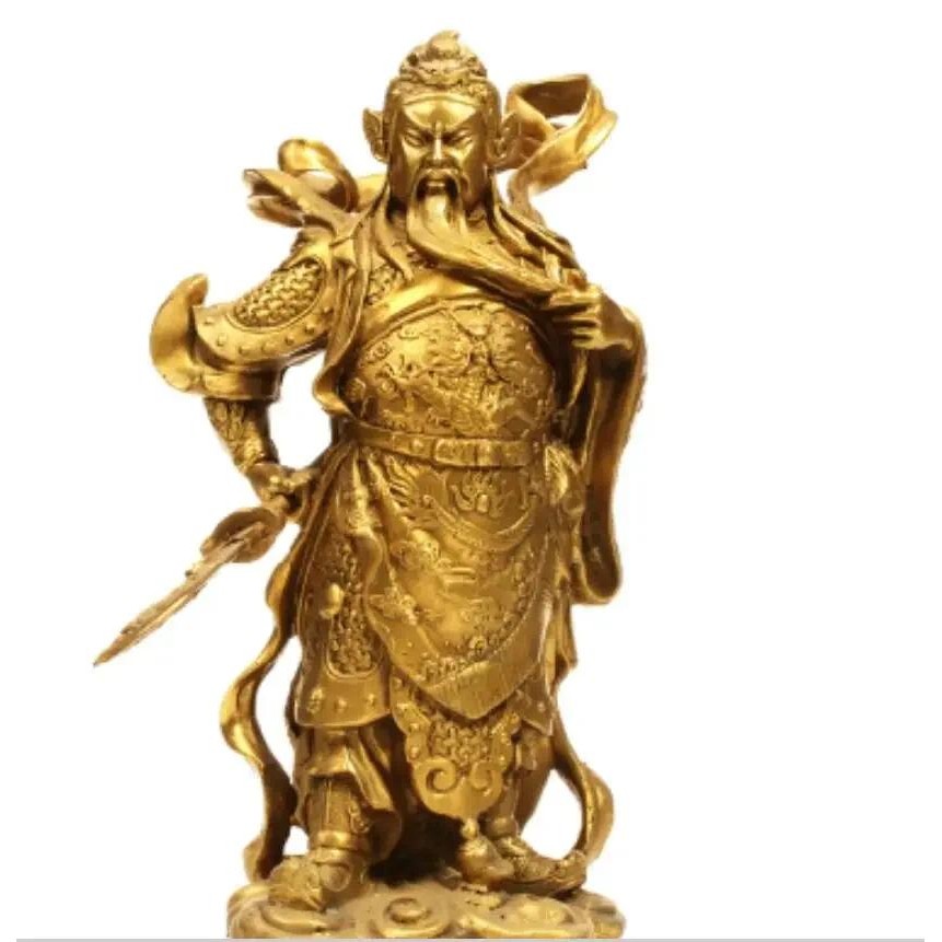Copper Guangong ornament pure copper martial god of wealth Guangong ornament second Lord statue Guan