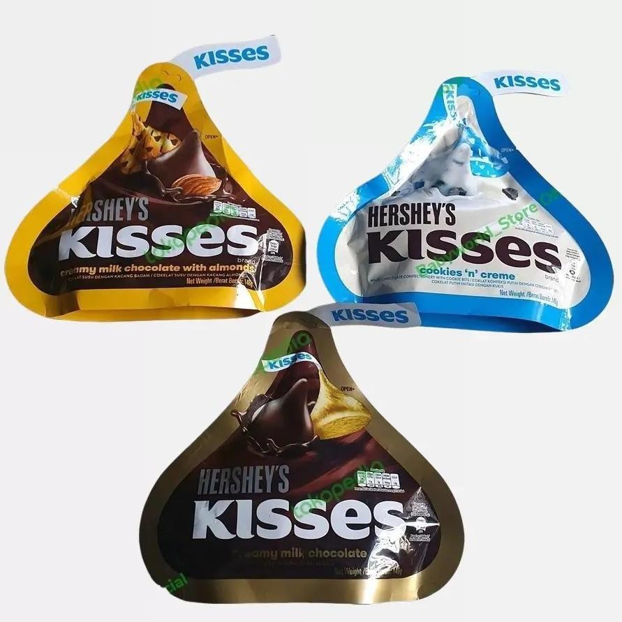 

Hershey's Kisses Chocolate Coklat Import Varian Milk Chocolate / Chocolate with Almond / Cookies & Cream 146g