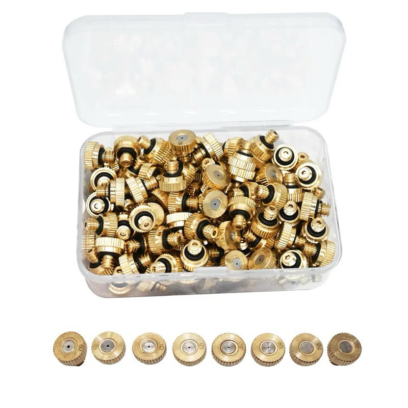 Mist Nozzle 0.1mm - 0.8mm Head Misting Kuningan Sprinkler