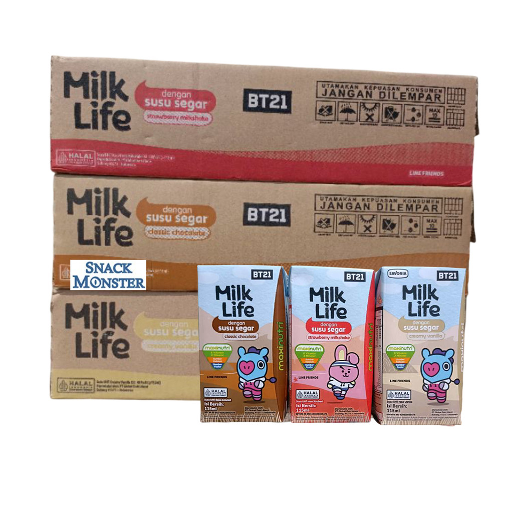 

Susu Milk Life UHT Karton - Netto 40 bks x 115 ml