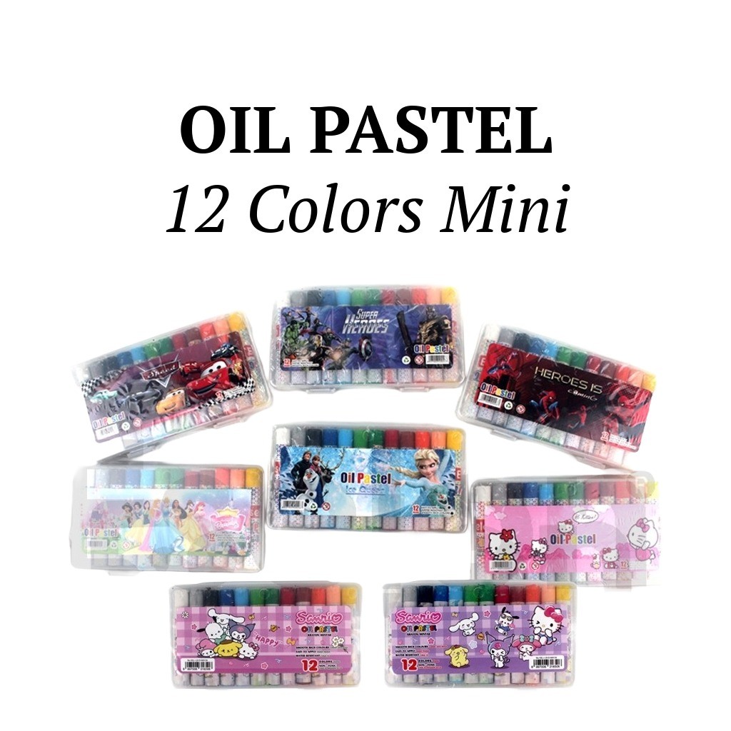 

♚Crayon MINI 12 Warna Oil Pastel / Crayon 12 warna Mini♚