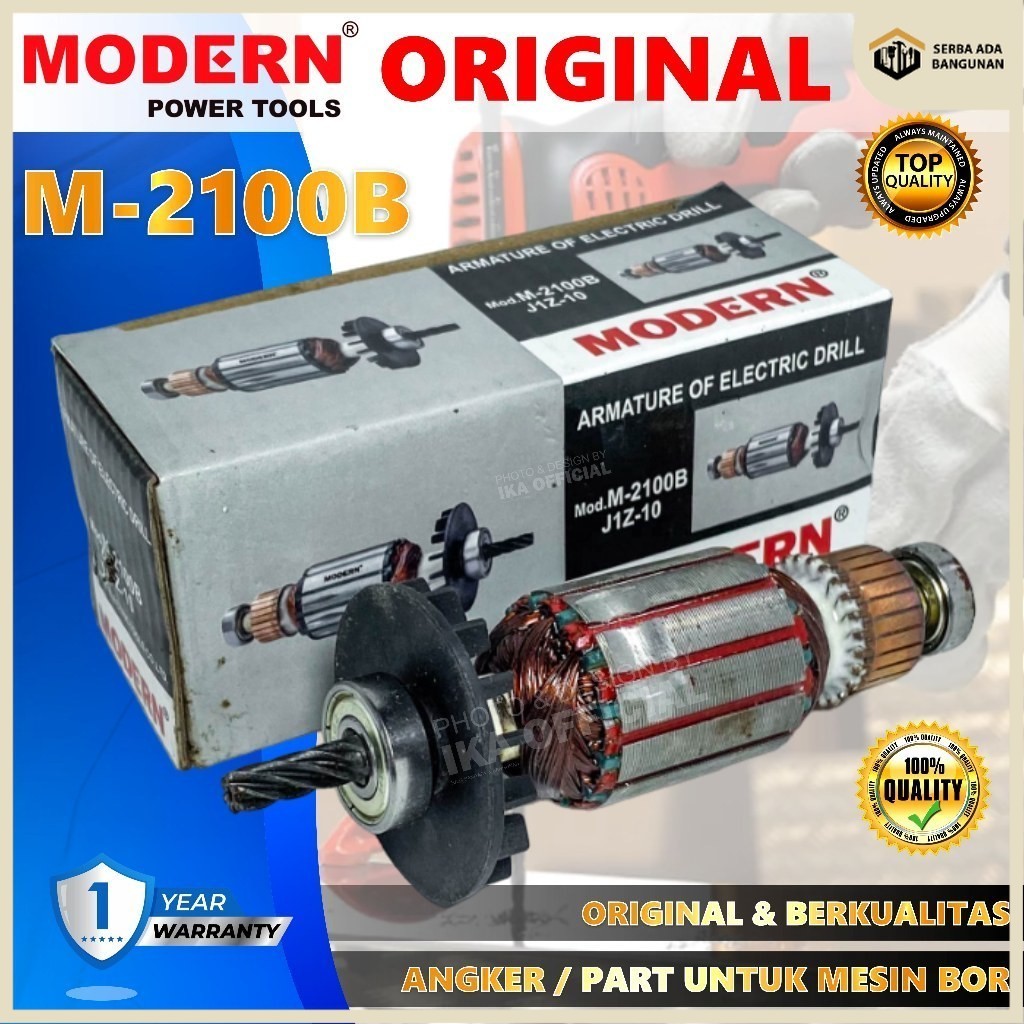 SAB Armature Angker Bor Modern 10mm M-2100B Jiz 10  / Armature Mesin Gerinda Tangan Modern M2300B