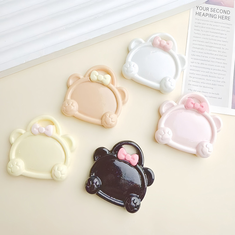 

2Pcs Mix Color Drawing Pallet Gel Polish Display False Nail Tips Shelf Cute Resin Stone Nail Art Palette DIY Manicure Tools