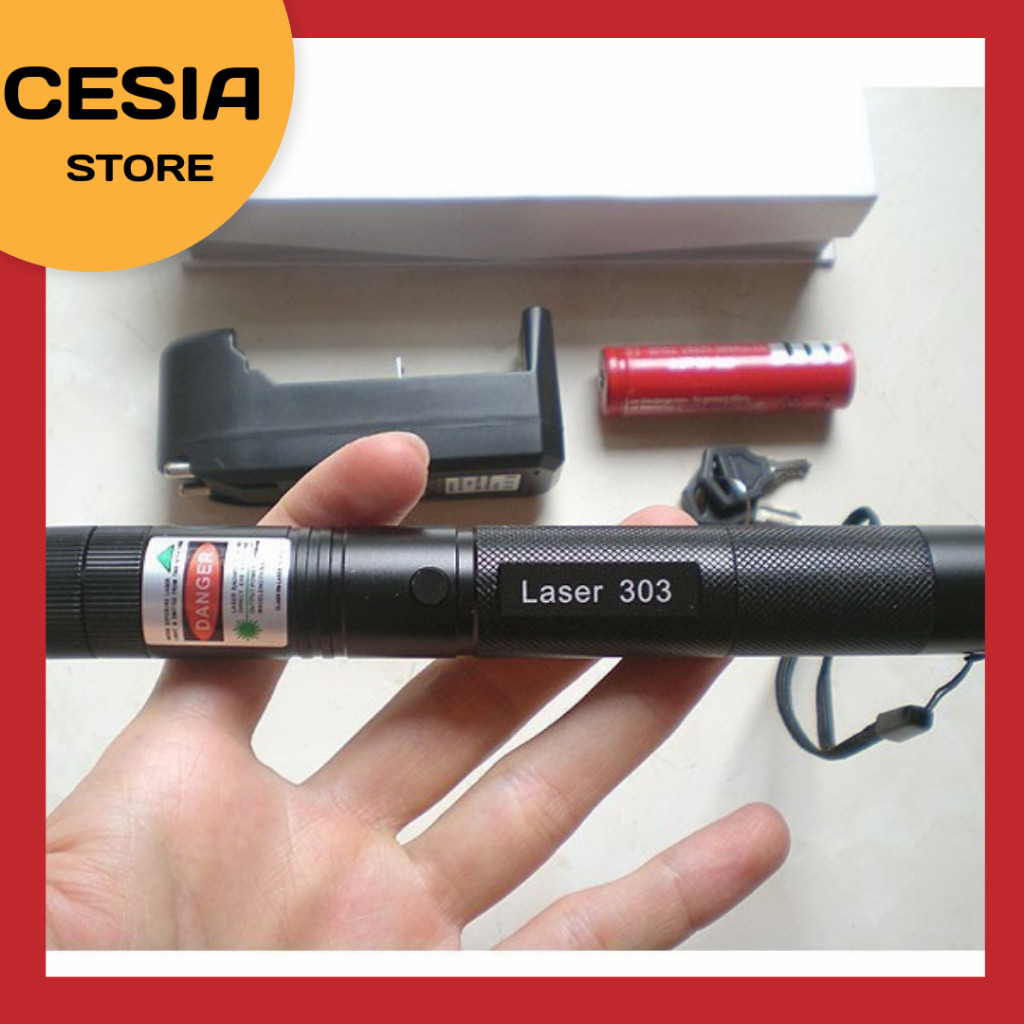 [ CS ] Laser Jarak Jauh 10 km Hijau Pointer Presentasi Senter Leser 303