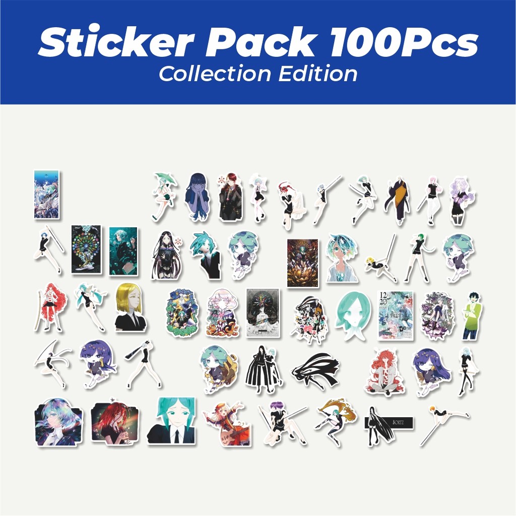 

Hot Stiker Anime Land Of The Lustrous Char Mix 01 Lucu Anti Air Stikers Berperekat Waterproof Sticker Decal Buat Motor Helm Buku Journal Koper Casing HP Laptop Botol Minum