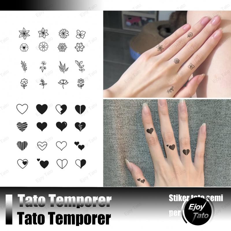 EjoyTato Tato Temporer,Henna Tattoo Kit Set,Beauty Charm Indomaret Tato Premium,Anti Air Dan Keringa
