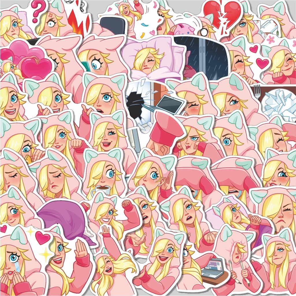 

Stiker Cutting Pack Stiker Girls Lina Isi 100Pcs Series Aesthetic Lucu Keren Untuk Koper Bahan Vynil
