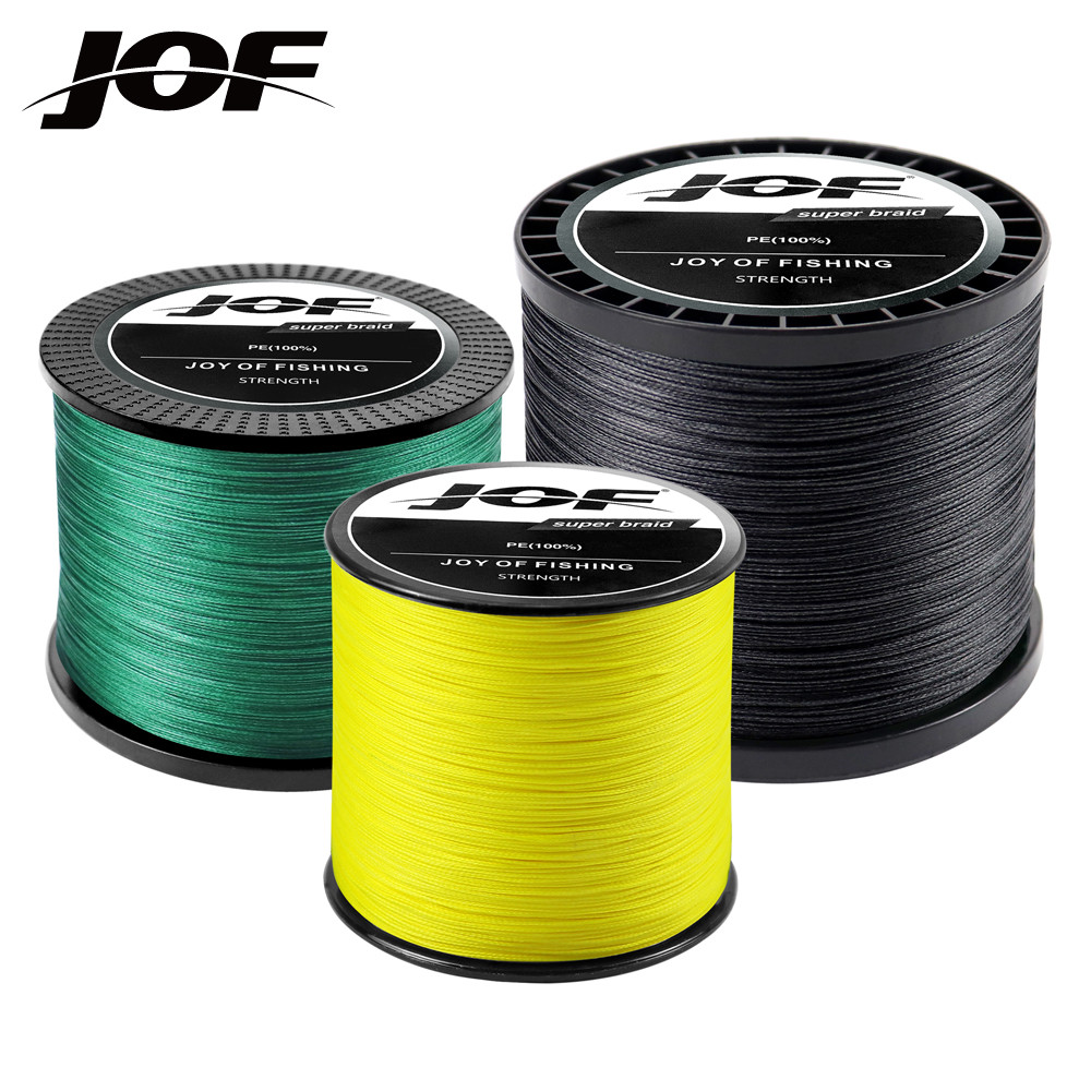 JOF PE X8 X4 JAPAN Braided Multicolor Fishing Line 10-88LB High Stength PE Line for Carp Bass Fishin