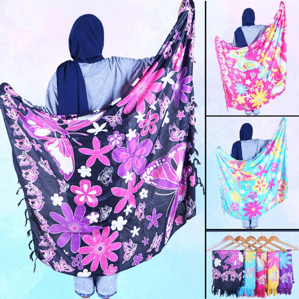 Promo SARUNG PANTAI BALI KAIN PANTAI BALI KAIN BALI MOTIF BAHAN RAYON BALI MOTIF KUPU