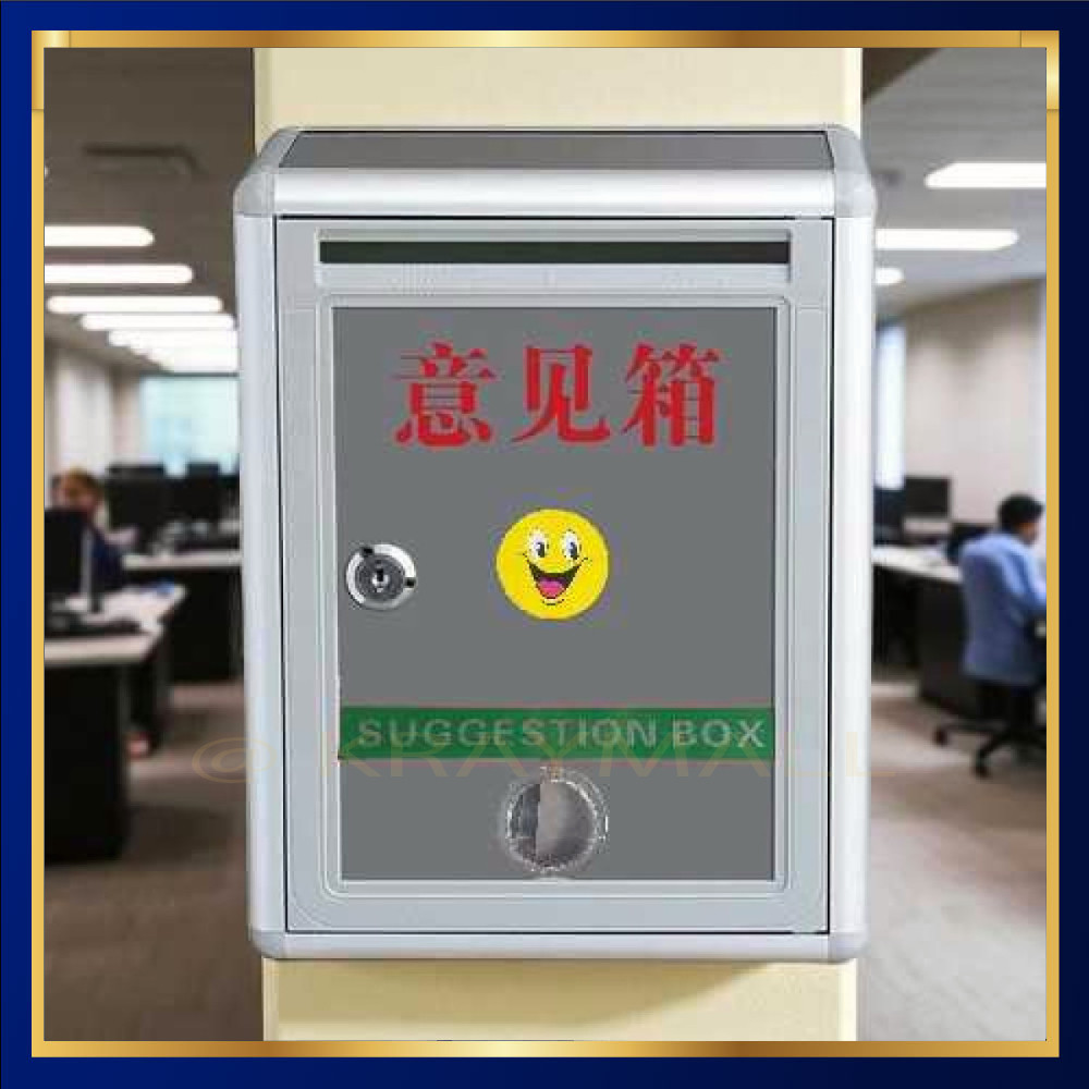 

Kotak Saran Dinding Minimalis Suggestion Box Aluminium Alloy - BO302
