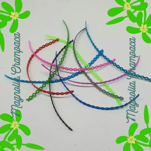 Karet Behel Power Chain 10 cm 10 Pcs Request warna / behel fashion