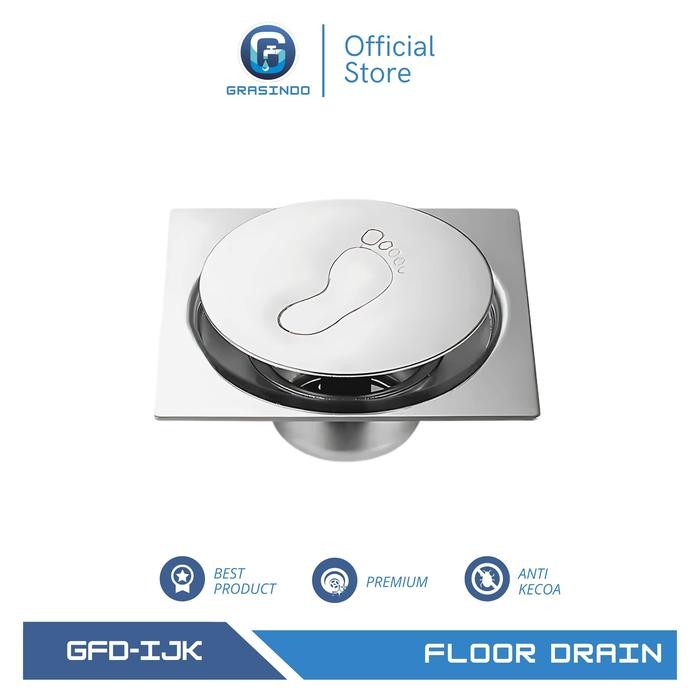 Floor drain injak uk.4inc Saringan got injak anti kecoa dan bau penutup  saluran - Floor drain injak