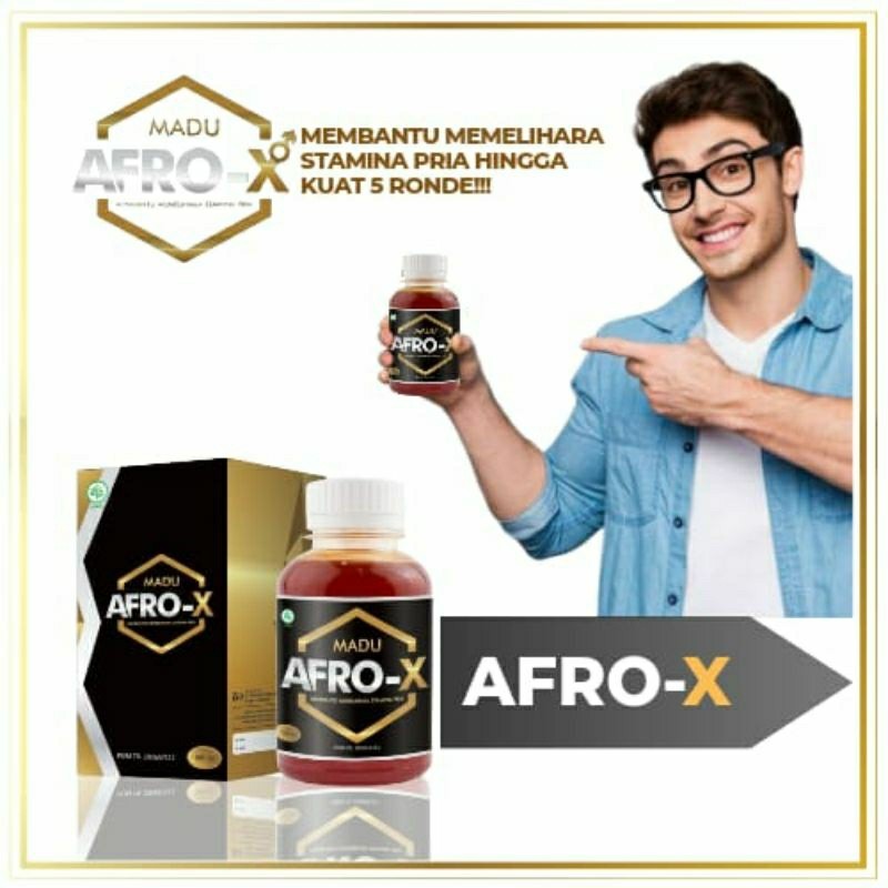 (GRATIS ONGKIR)02.MADU AFRO X obat kuat pria tahan lama 100% original BPOM kapsul obat kuat pria tah