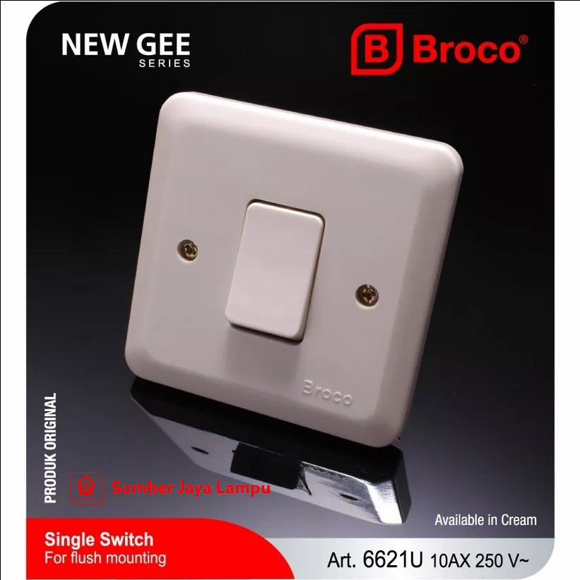 Broco Saklar Tunggal IB 6621 U / Broco Saklar IB