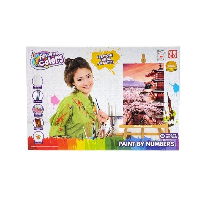 

EMCO Fun With Colors Paint By Numbers Kanvas Medium 30x40