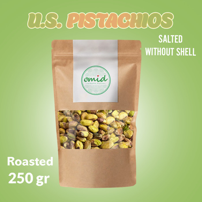 

[[ K23 - BEST SELLER Pistachio roasted salted (Without Shell) USA | 250gr ]]
