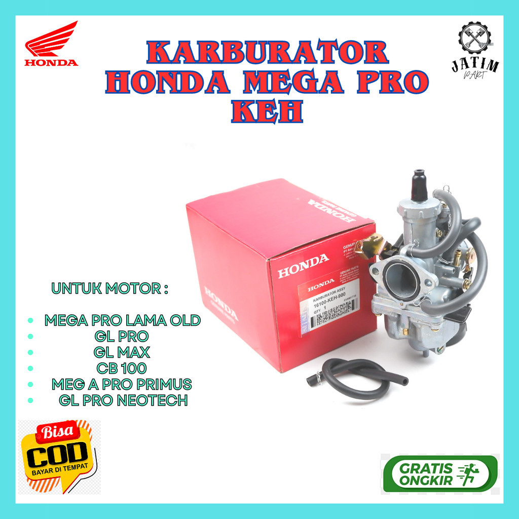 Karburator Honda Mega Pro KEH / Karbu GL Pro , GL Max dan CB 100 - 16100-KEH-900