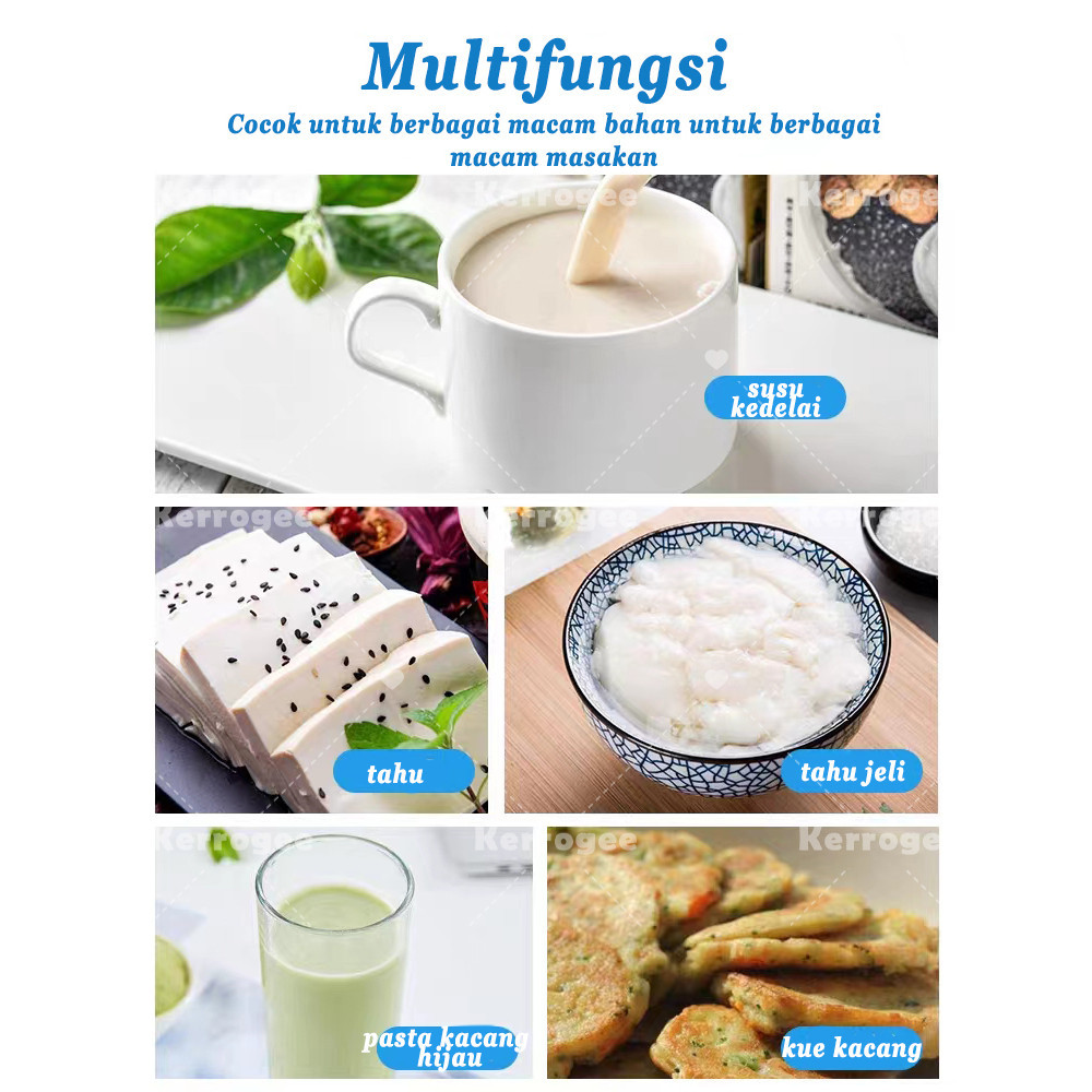 ⭐Kemasan keamanan ditingkatkan⭐ Mesin Susu Kedelai mesin giling susu kedelai Penghasil susu kedelai 