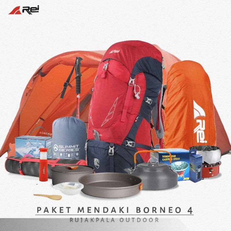 gn75ty set perlengkapan camping dan hiking murah paket mendaki gunung carrier arei premium 60l paket