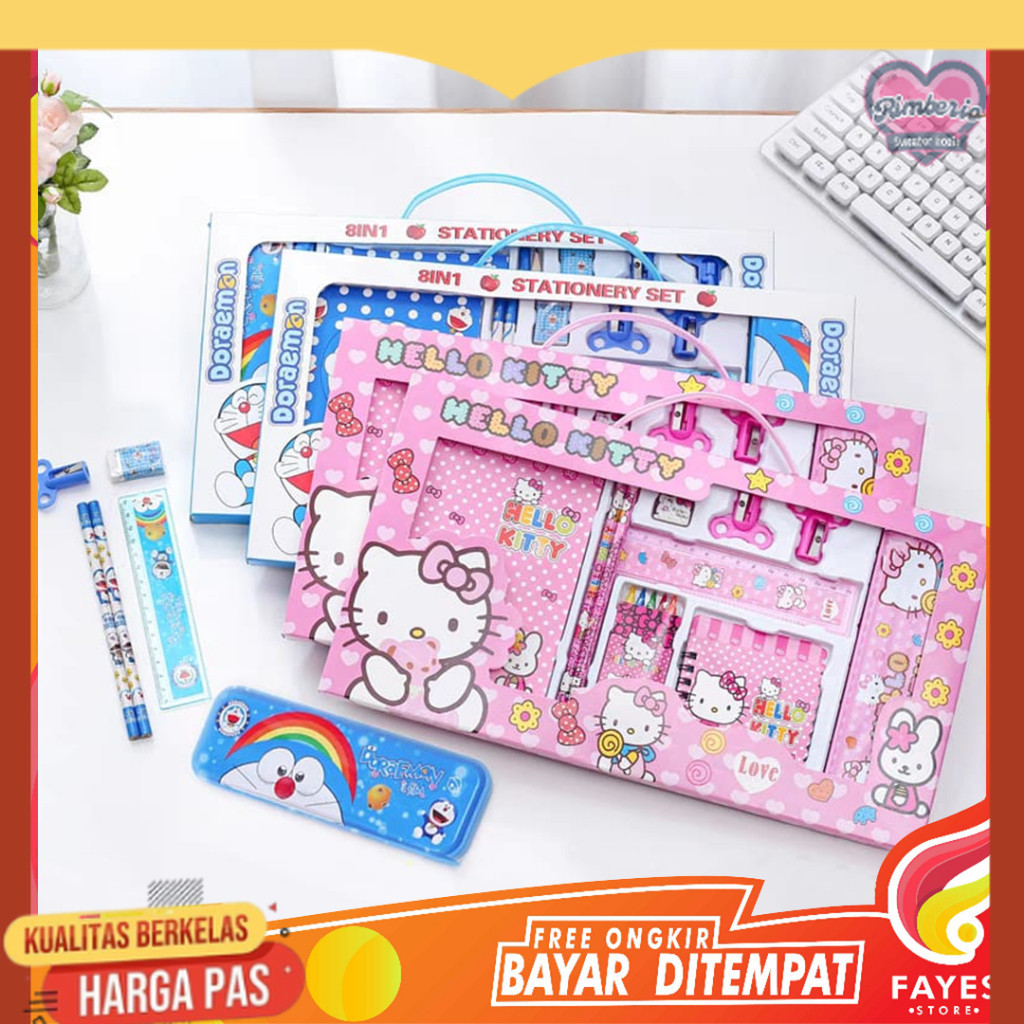 

FAYES COD Set Alat Tulis Karakter / Alat Tulis Cartoon Lucu / Alat Tulis Anak STY07