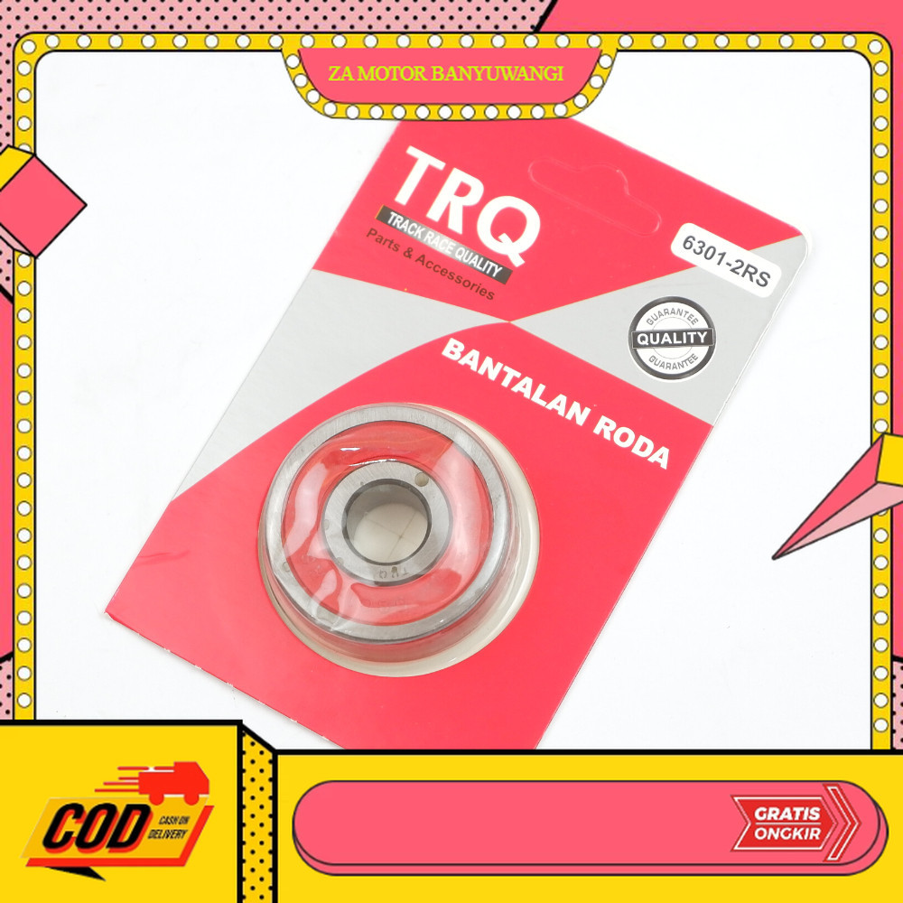 Laher 6301 Bearing Belakang Original TRQ isi 10PCS Part sepeda motor