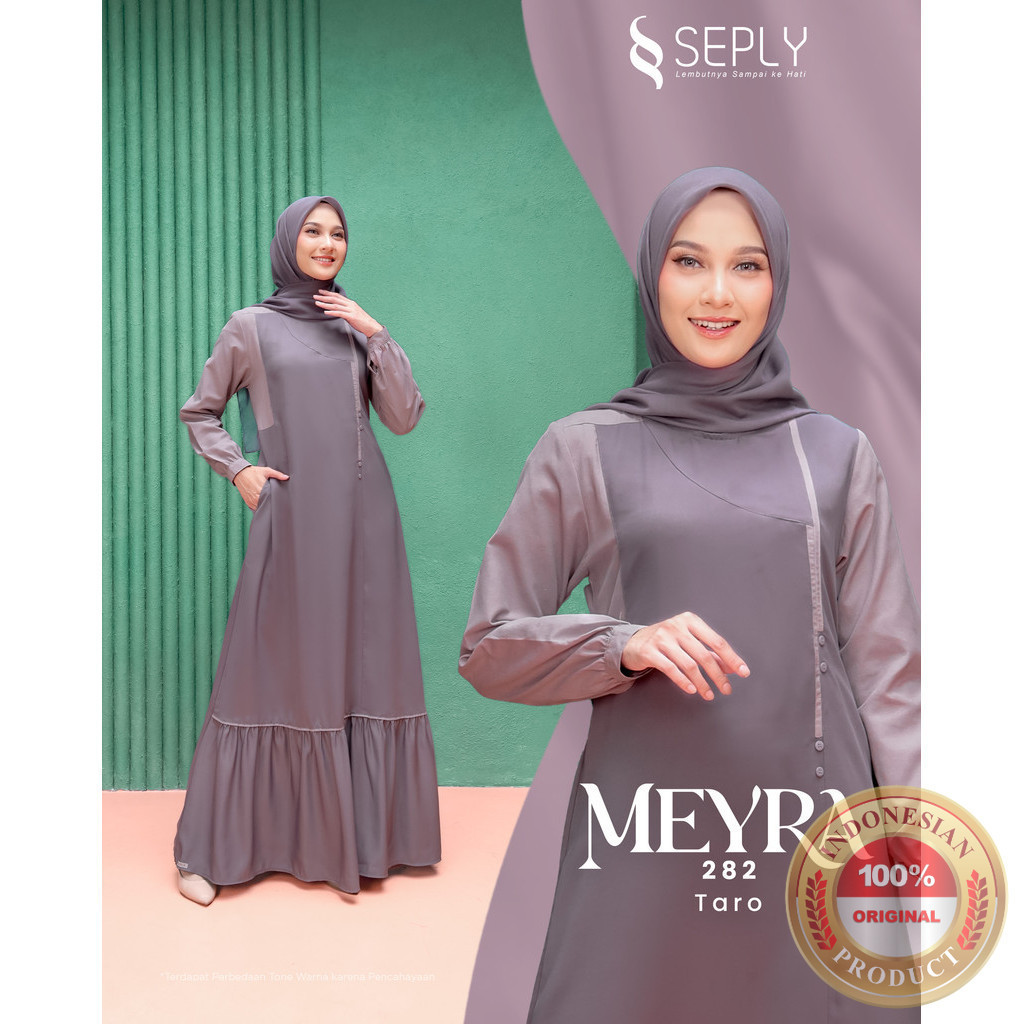 Terbaru Gamis Dewasa Meyra 282 Dress Muslim By Seply Ethica Original