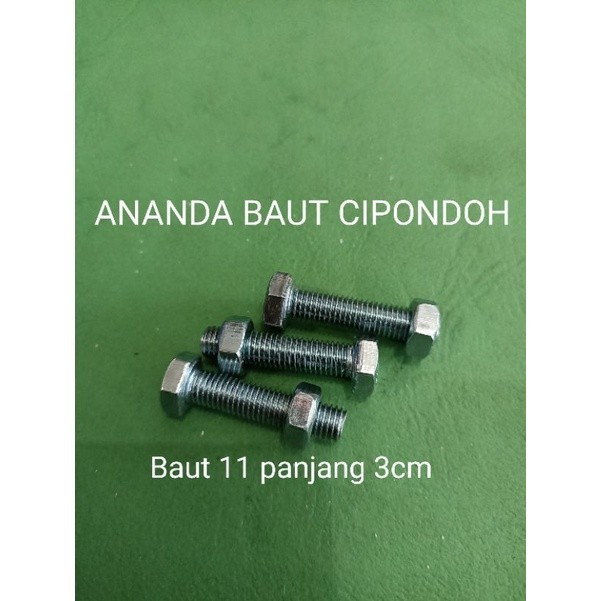Baut 11 panjang 3cm