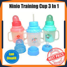 Botol Minum Bayi Training Cup 3in1 Ninio Dot Baby Botol Bayi ACEH.131205 BOTOL NINIO BAYI